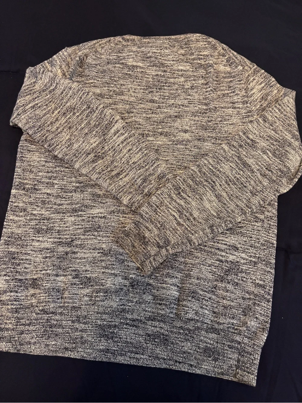 J. Crew Men's Gray Marled Crewneck Sweater - Heathered Indigo
